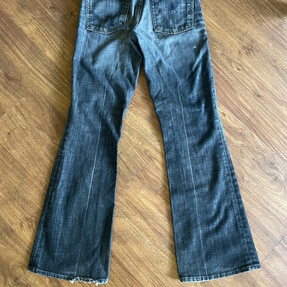 Citizen of humanity Ingrid flare black washed jeans size 27- inseam 32 - Picture 4 of 5